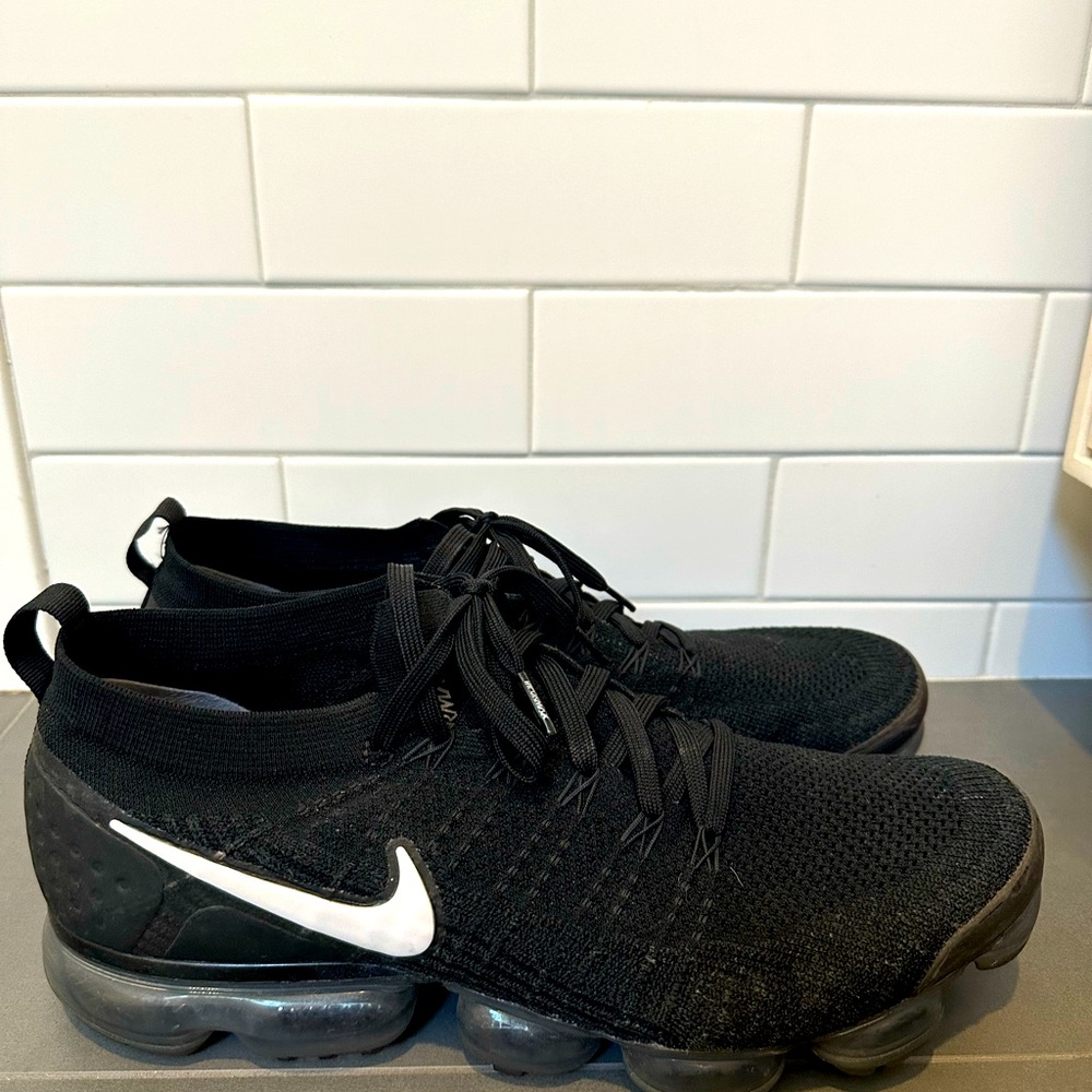 Nike Black Athletic Shoes with White Accents